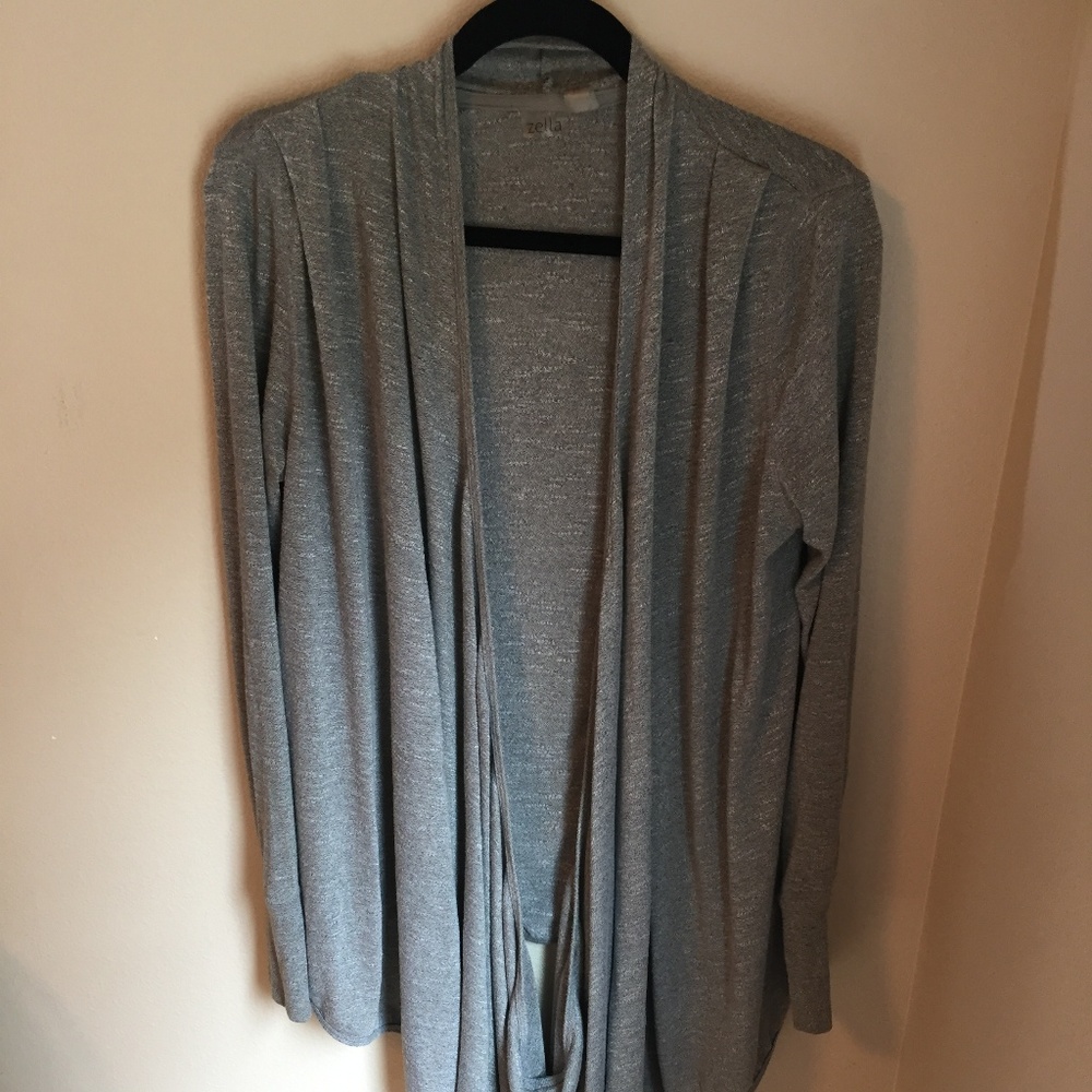 Gray Zella Multi-way Wear Cardigan Med